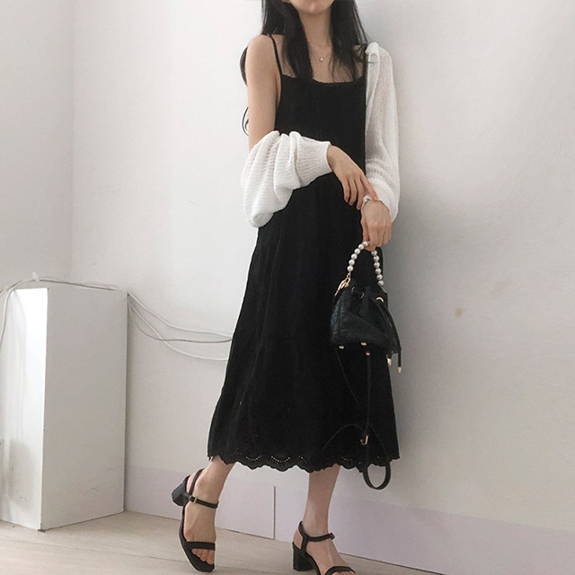 ★I AM MARY★ ケブ パンチング レース ロング ワンピース Fubail / パンチングレースワンピース