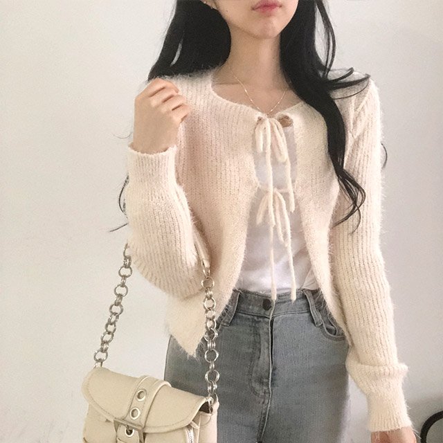 リボン紐カーディガン | ファッション通販サイト NUGU
