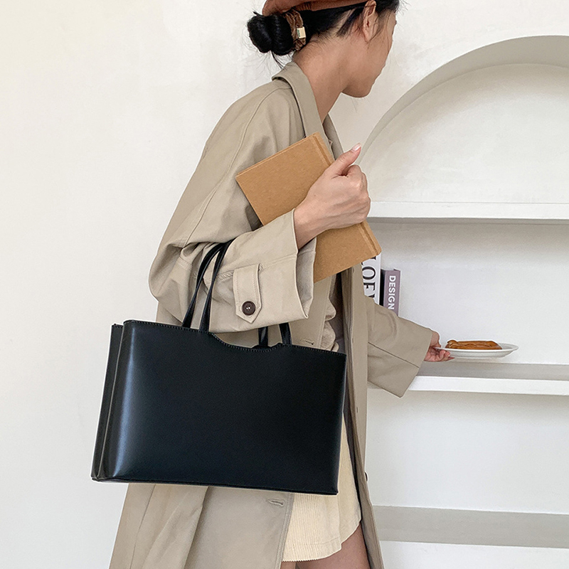 ヌビバッグ　ダークグレー×チューリップ　ポケットいっぱいバッグ　ショルダー付き WOMEN ショルダーバッグ