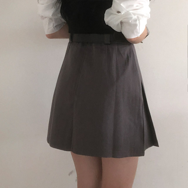 ジバンシー　プリーツスカート　黒　サイズ34 プリーツ スカート 無地[品番：SMFK0001796]｜シメファブリック