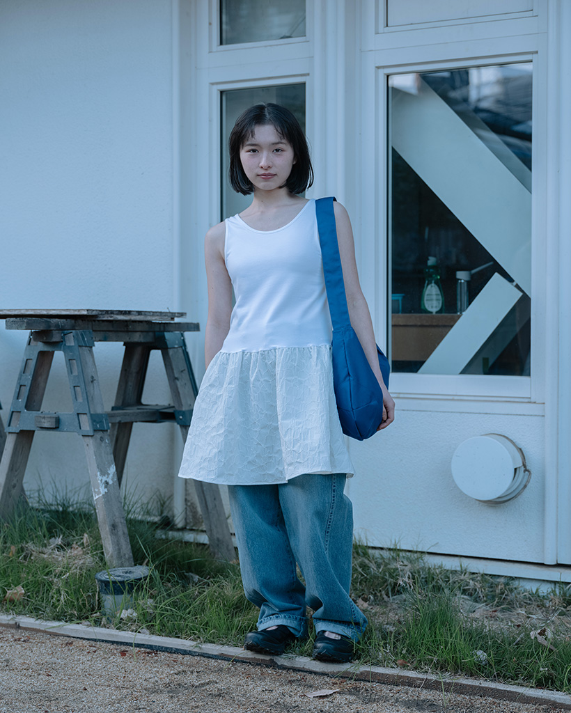 LAYERED FLARE SHEER DRESS, WHITE