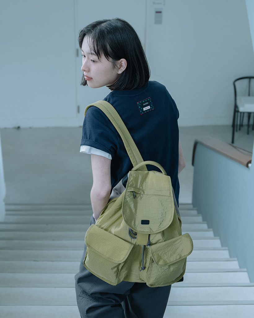 TWO POCKET BACKPACK, KHAKI