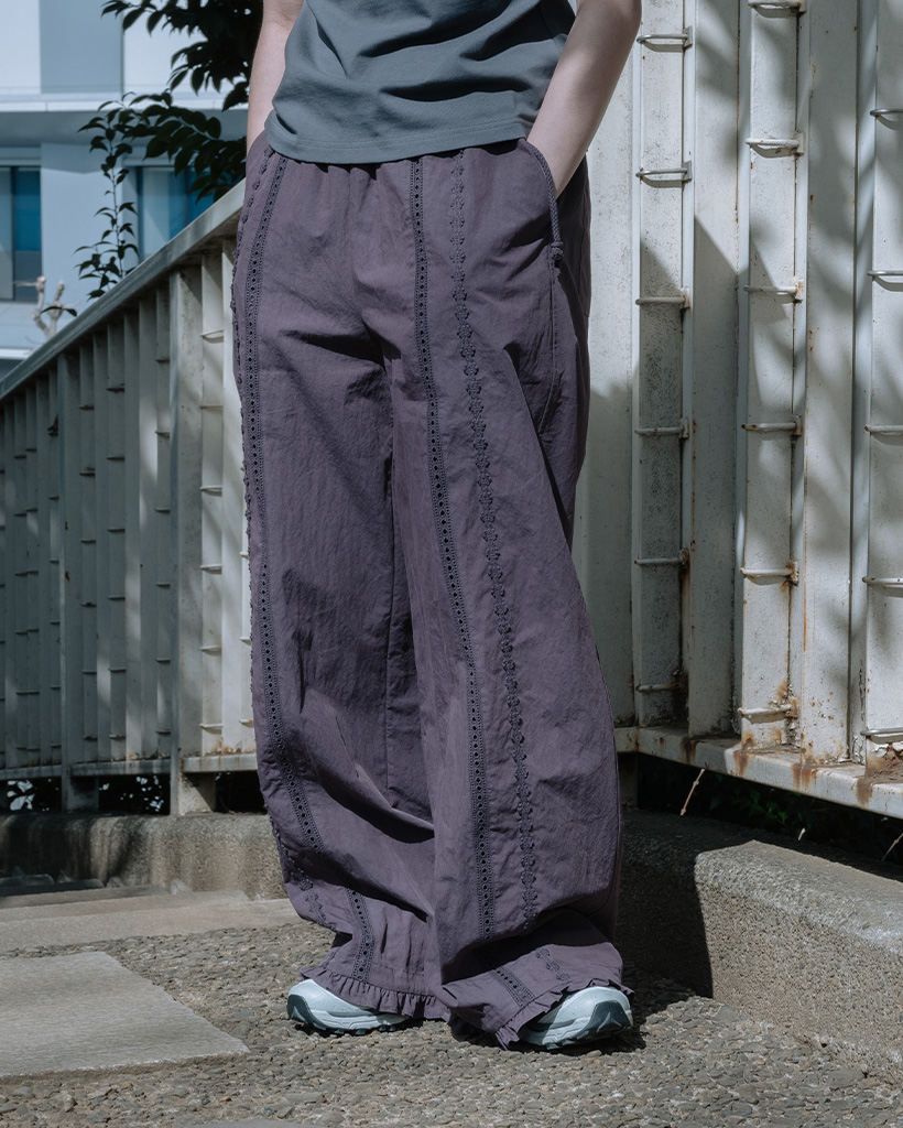 OHESHIO オヘシオ FRILL WIDE PANTS ホワイト OHESHIO | FRILL