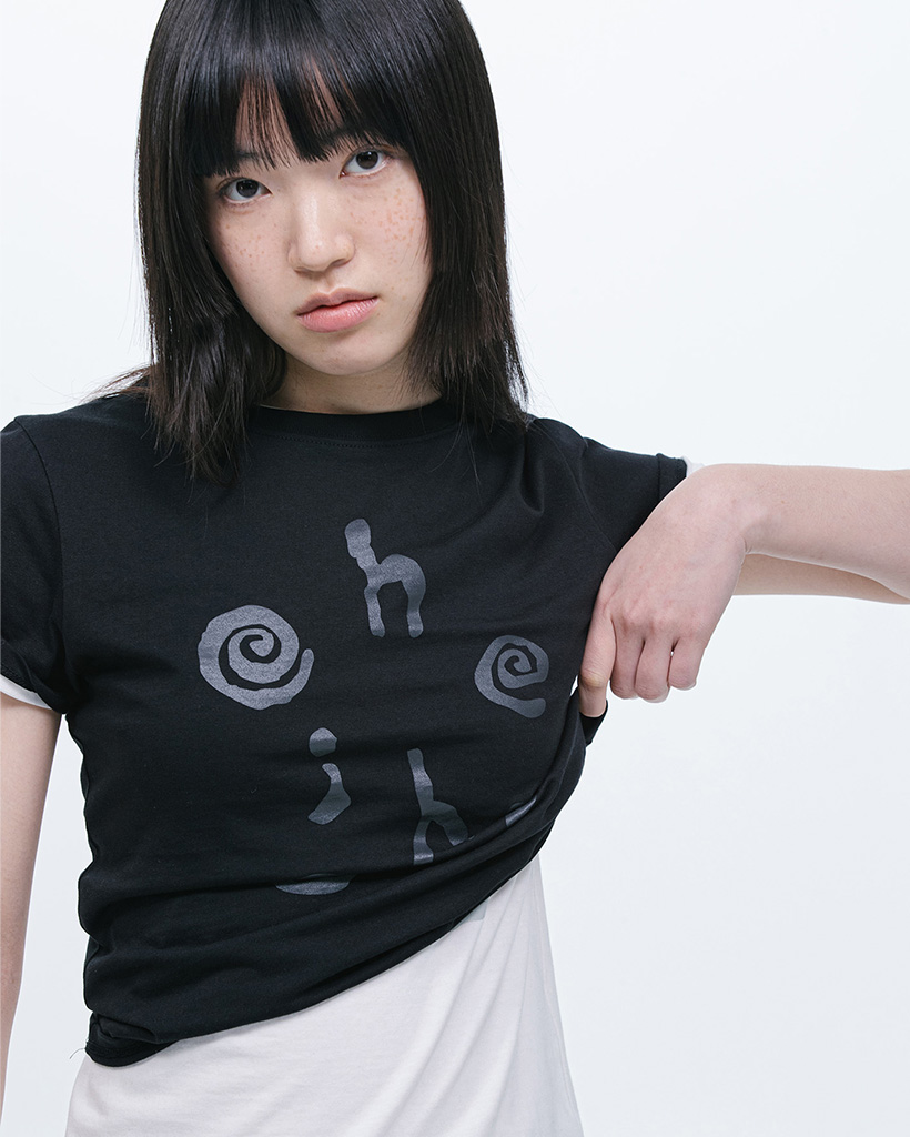 LOGO SLIM T-SHIRT, BLACK