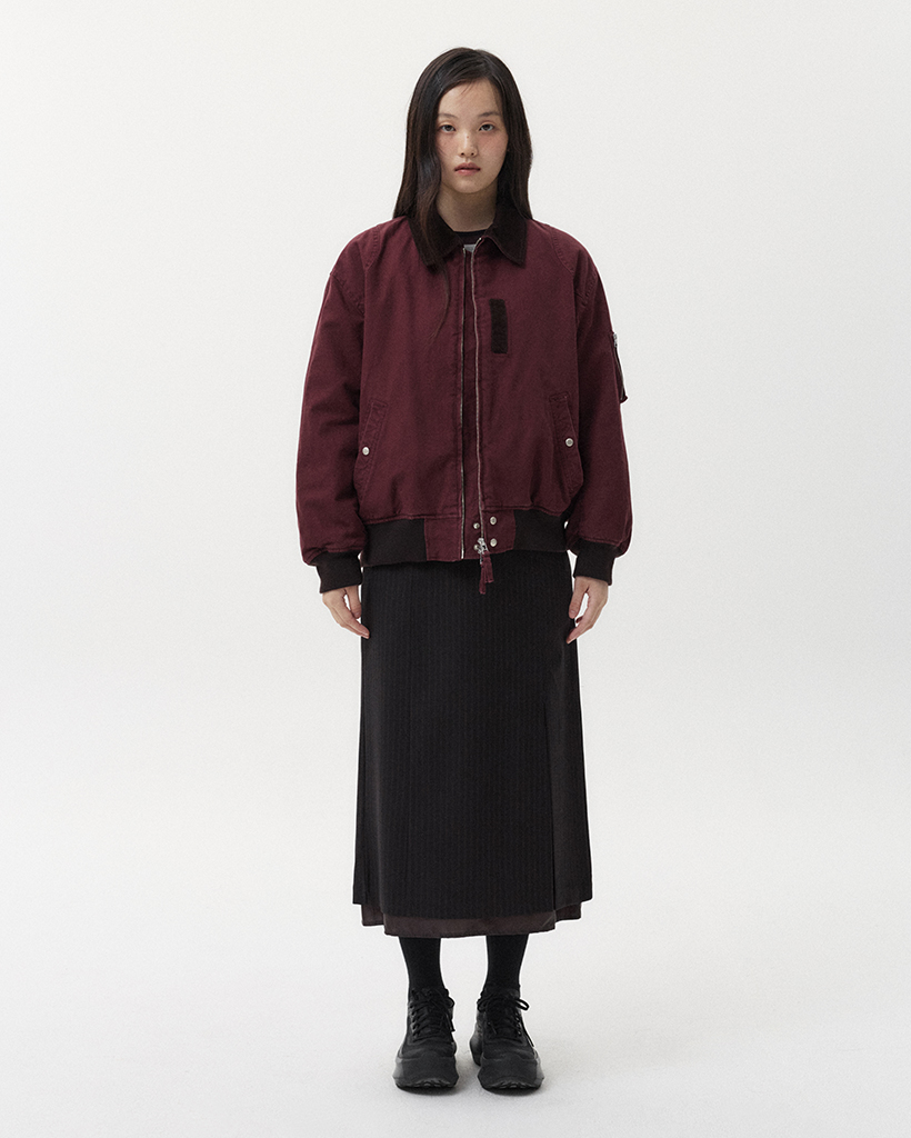 OHESHIO スカート OHESHIO】25ss CHECK FRILL MIDI SKIRT (OHESHIO/スカート