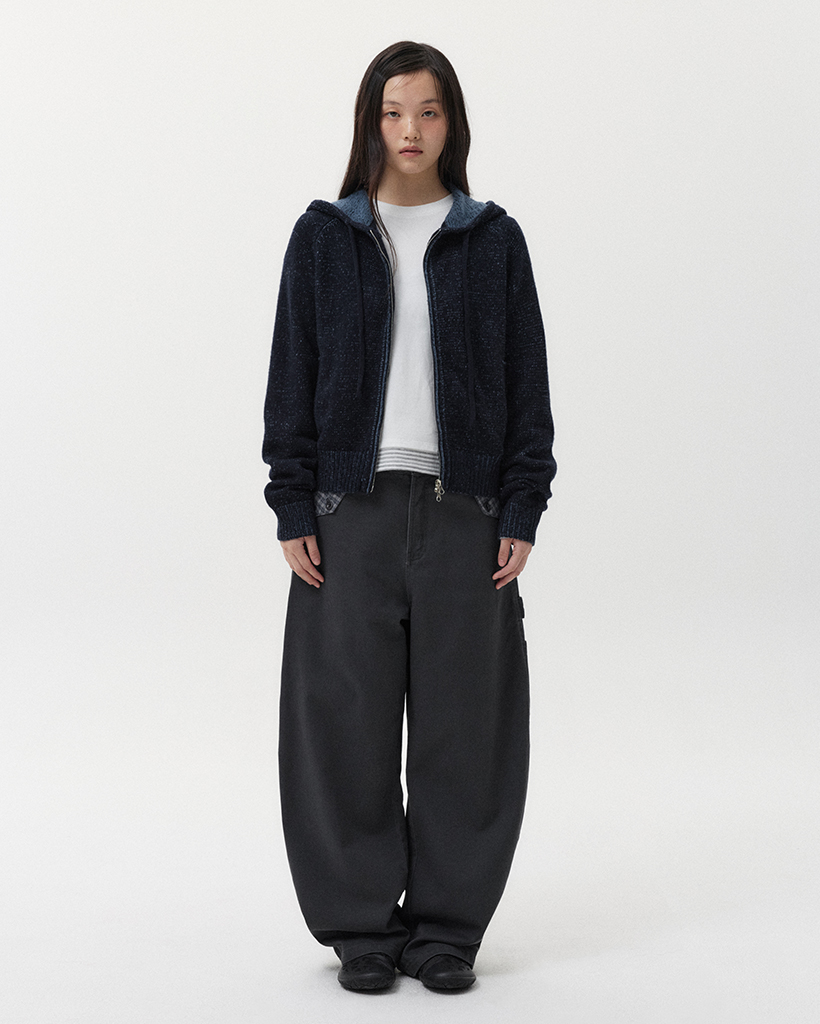 CHECK POCKET CARPENTER PANTS, CHARCOAL