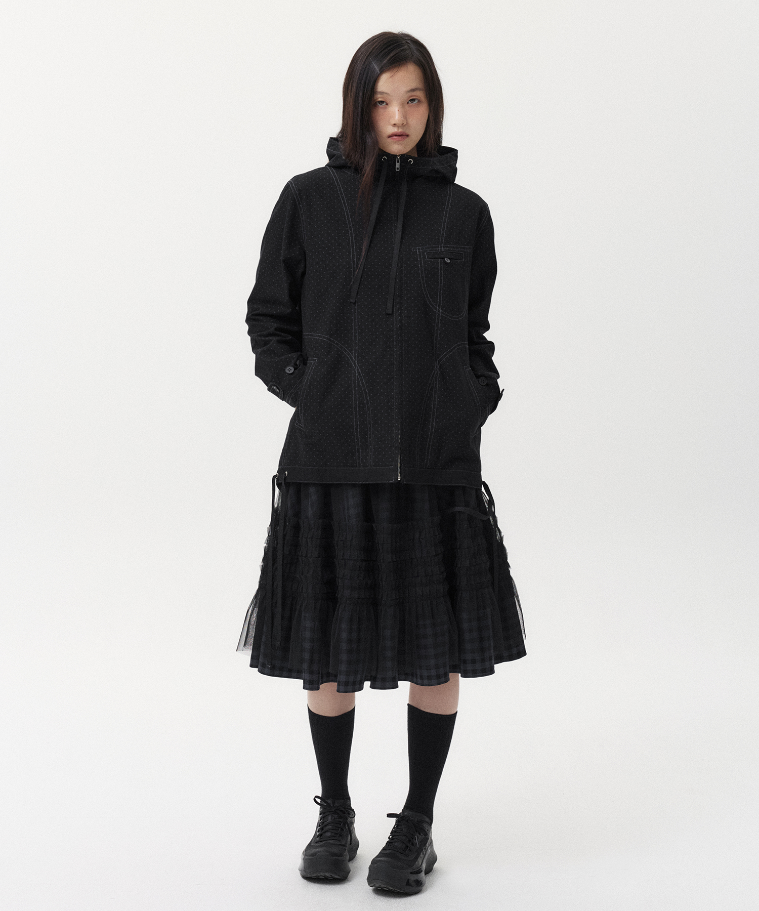 HIAND Fluffy dot shirt 黒　【未使用に近い】 Maison MIHARA YASUHIRO ONLINE STORE（ミハラヤスヒロ