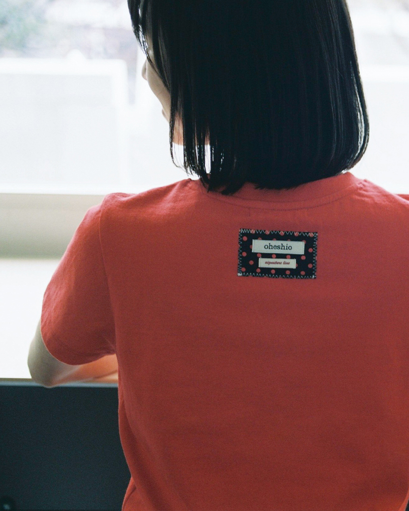 DOT LABEL T-SHIRT, RED