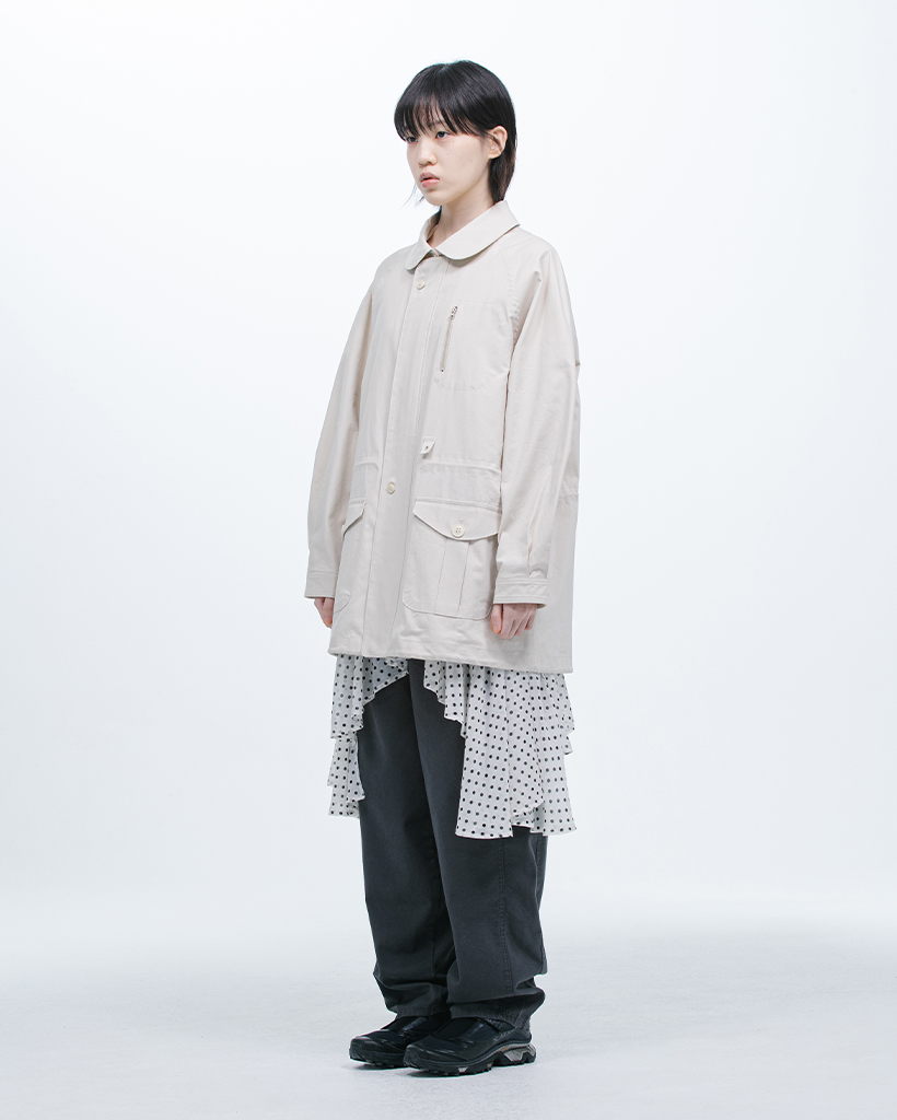 ジャケット・アウター OHESHIO TRENCH COLLAR JUMPER, BEIGE TRENCH COLLAR JUMPER, BEIGE | ファッション通販サイト NUGU