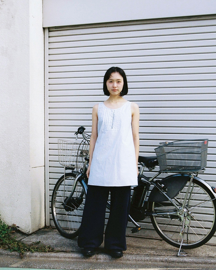 PINTUCK LAYERED MINI DRESS, STRIPE | ファッション通販サイト NUGU