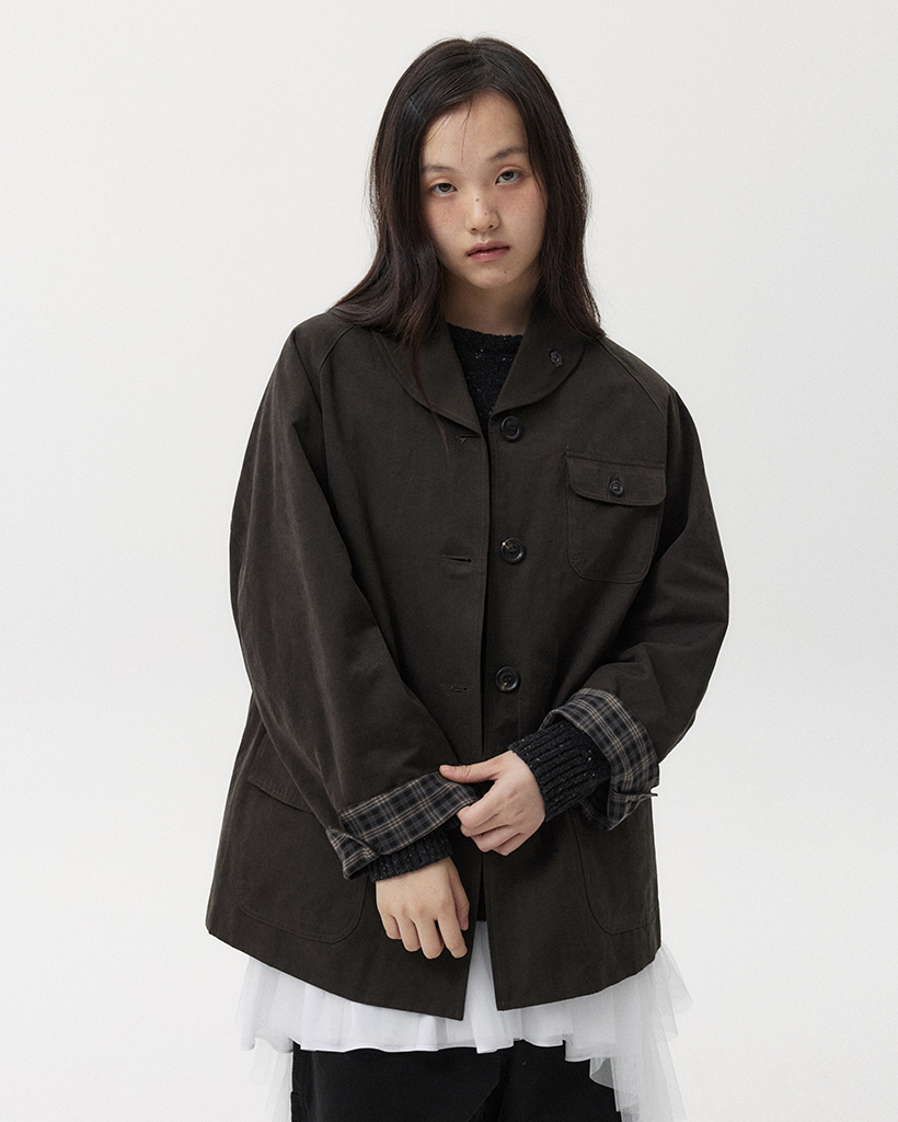 OVERSIZED RAGLAN JACKET, BROWN | ファッション通販サイト NUGU