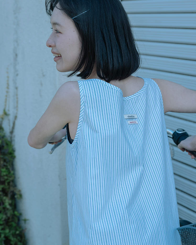 ワンピース OHESHIO PINTUCK LAYERED MINI DRESS BLUE OHESHIO | [4/17 예약배송] PINTUCK LAYERED MINI DRESS, BLUE