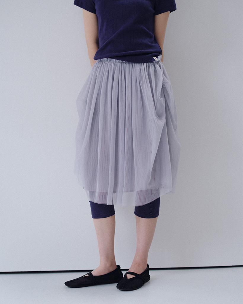 SLIM BUTTON POINT LEGGINGS, NAVY