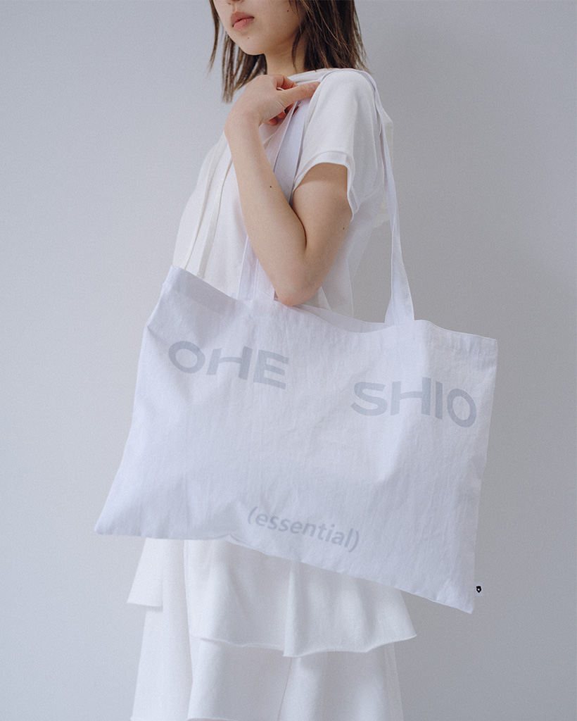 ESSENTIAL VINTAGE LOGO ECO BAG, WHITE