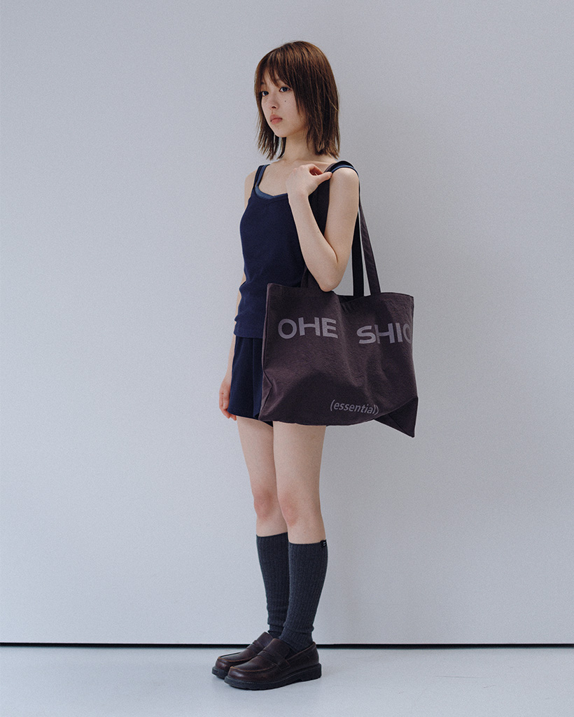 ESSENTIAL VINTAGE LOGO ECO BAG, PURPLE