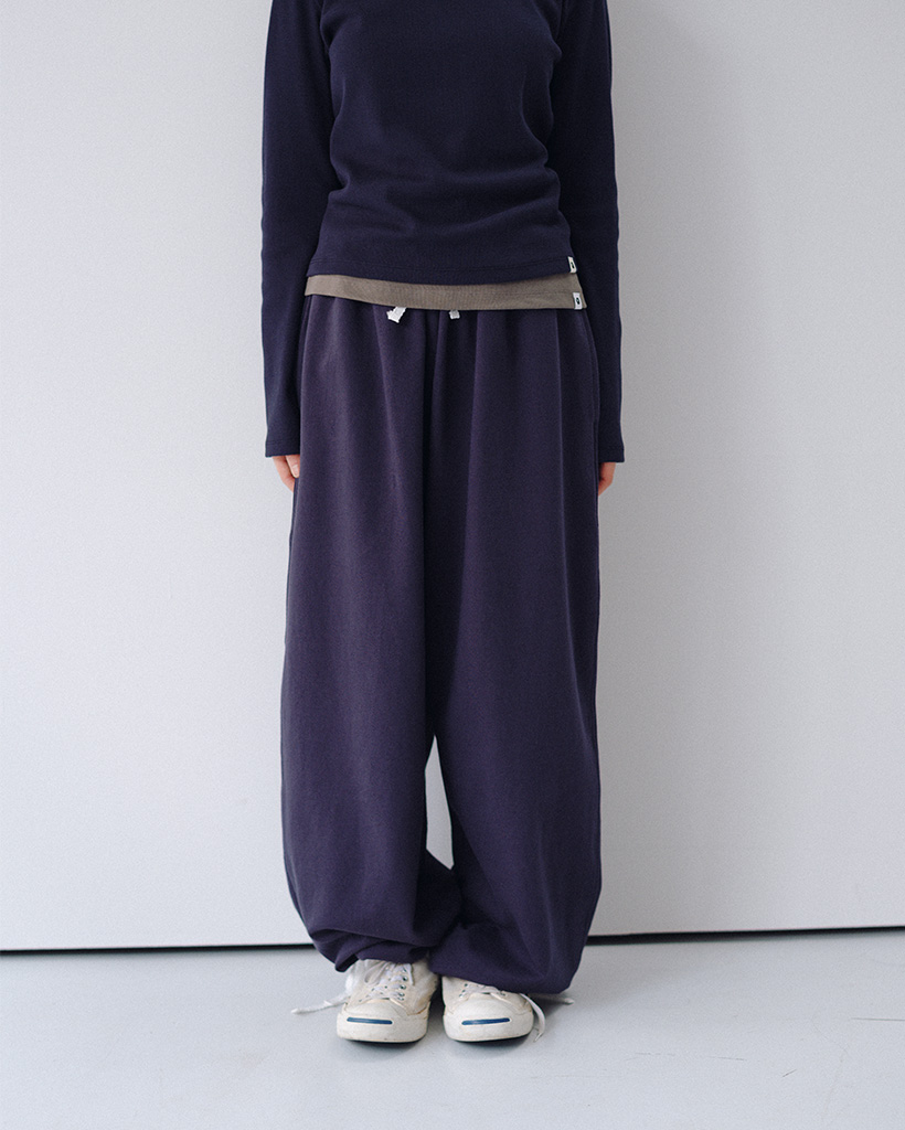 TWO-WAY STRAIGHT PANTS, NAVY