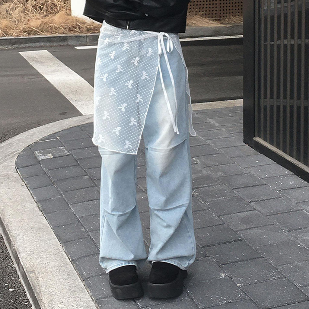 リボンドットラップスカート-2color | ファッション通販サイト NUGU