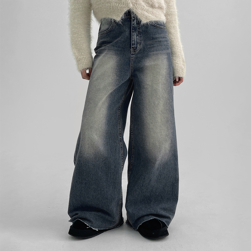 モロホットウォッシュワイドデニムパンツ | ファッション通販