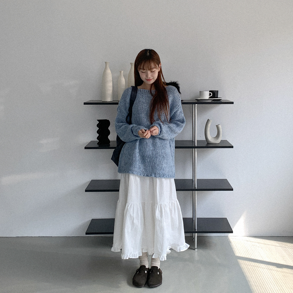 コットンティアードロングスカート | ファッション通販サイト NUGU