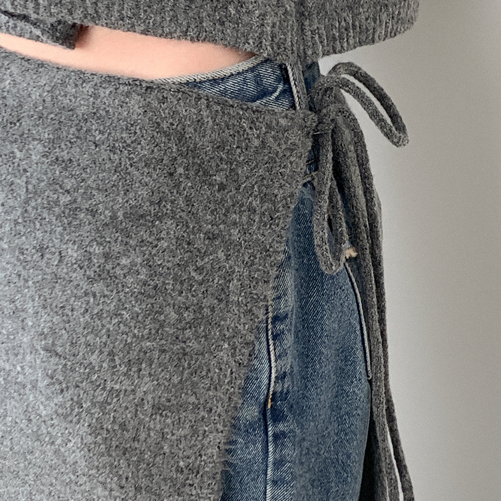 ニットラップスカート | ファッション通販サイト NUGU