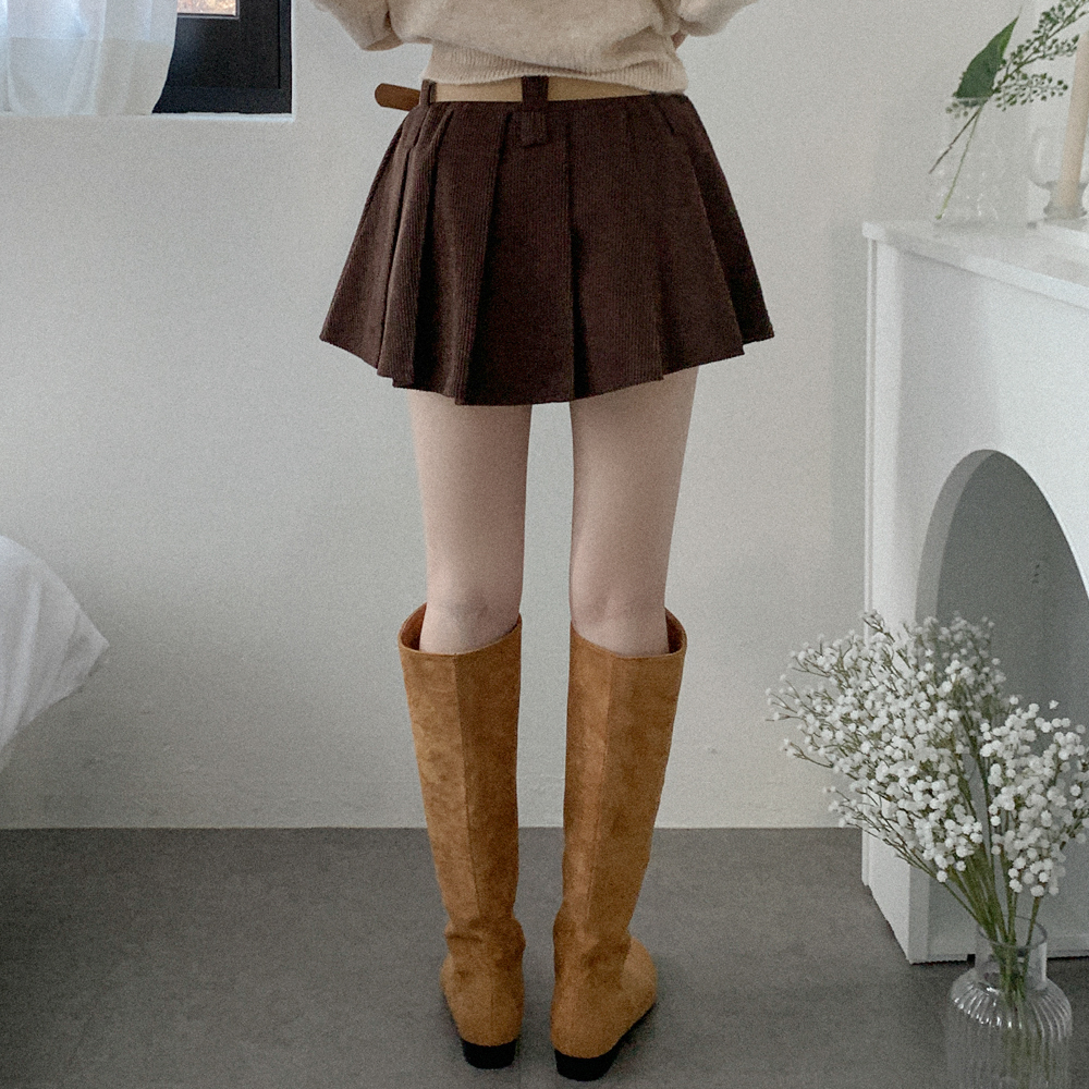 コーデュロイプリーツミニスカート | ファッション通販サイト NUGU