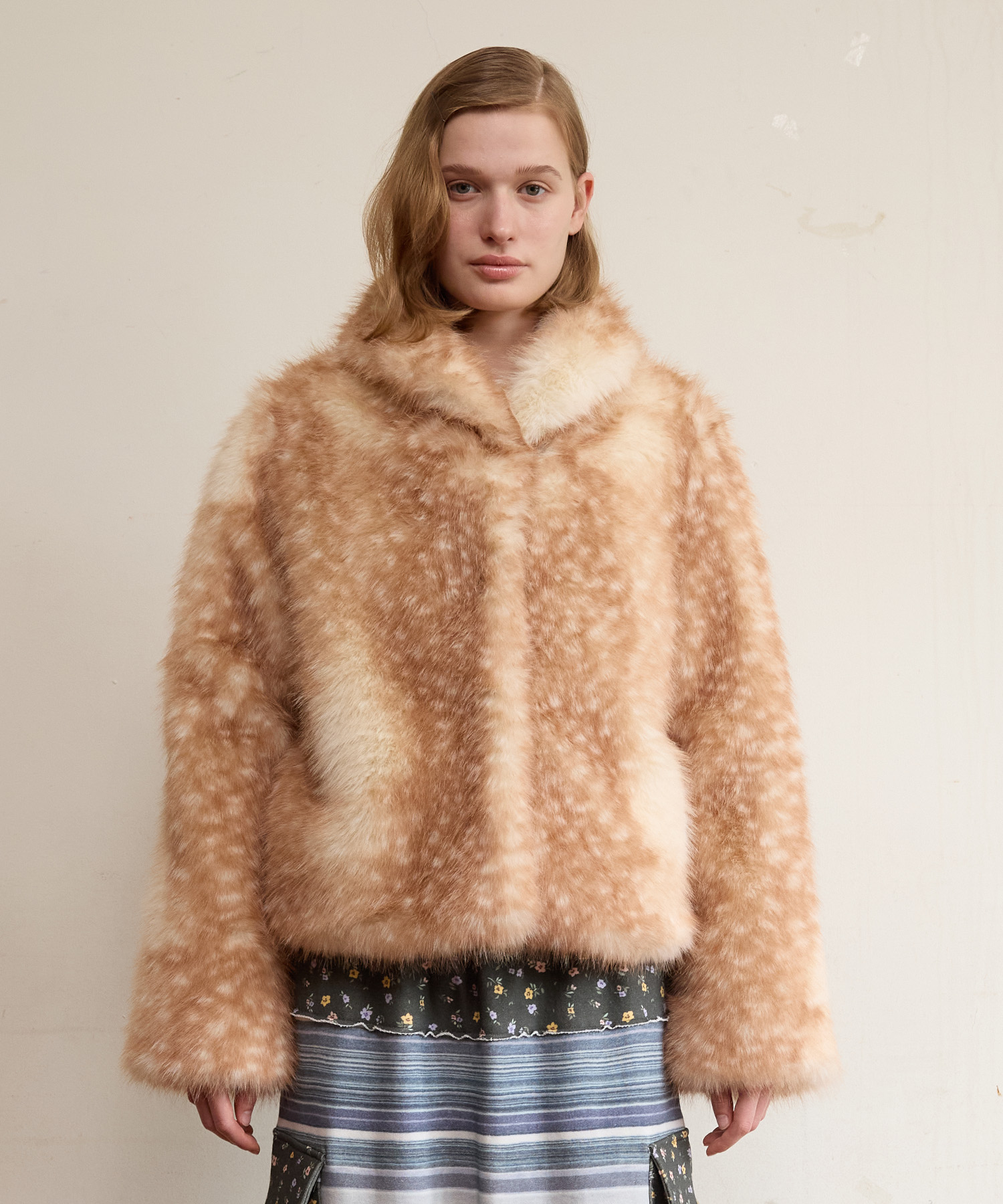 Bambi Fur Jacket, Brown | ファッション通販サイト NUGU