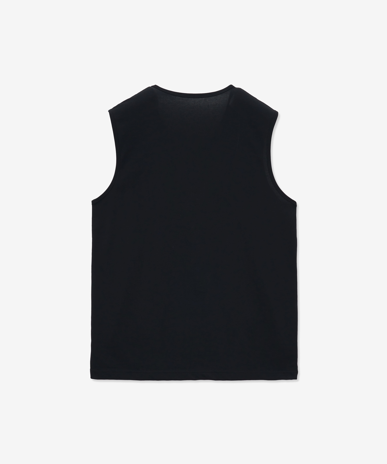 Cool cotton U-neck sleeveless [Black] | ファッション通販