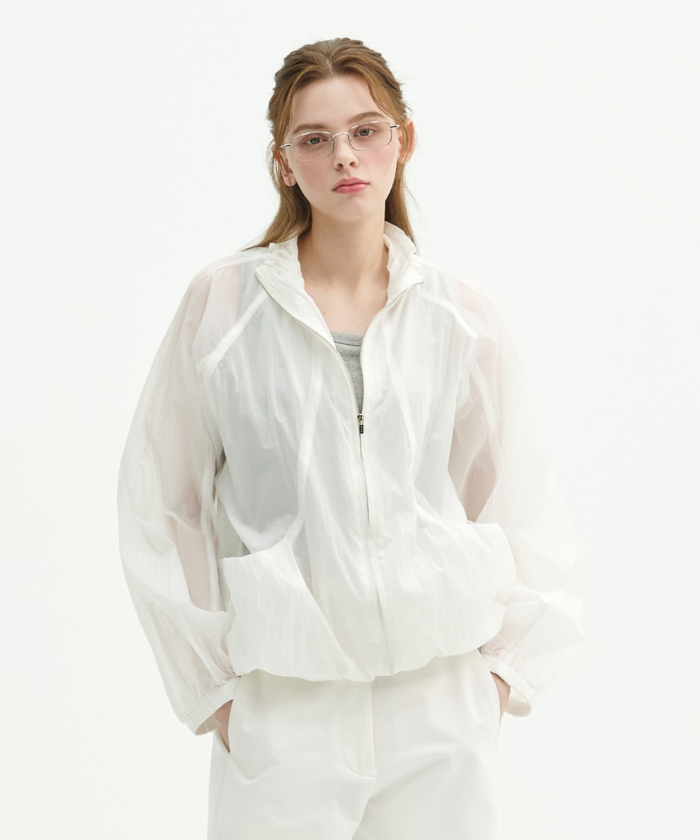 Ida Shirring Windbreaker