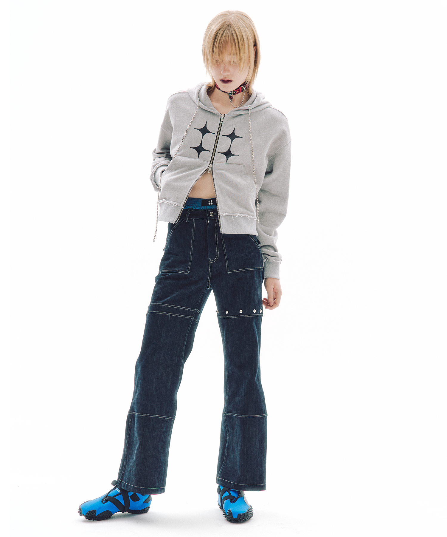 パンクスラッシュジップアップパーカー | ファッション通販サイト NUGU