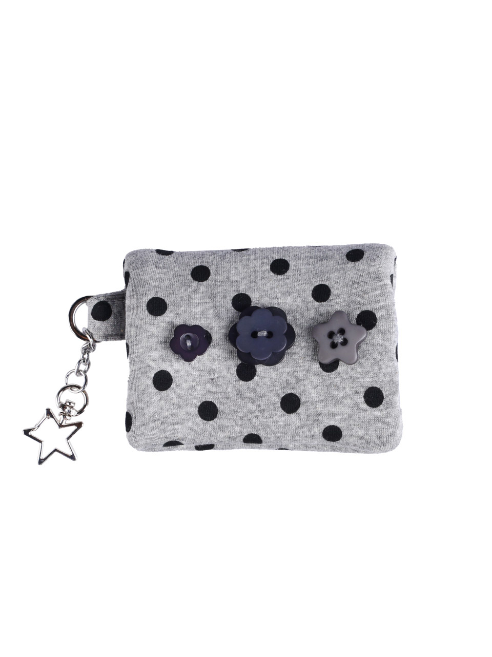 Dot button wallet_grey