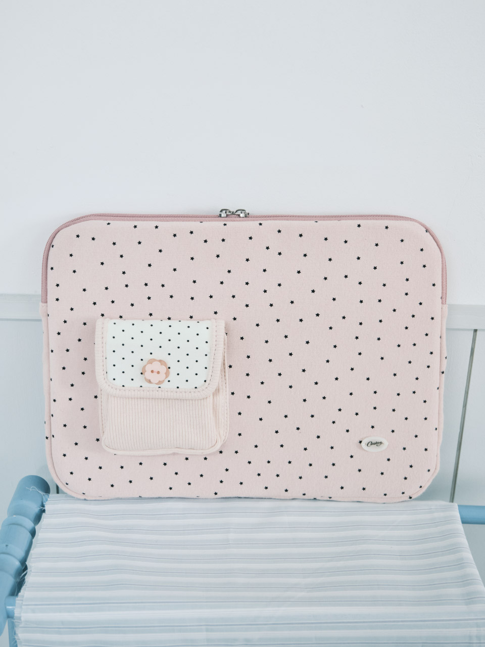 Star pocket notebook pouch_pink