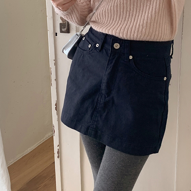 ポケットプリーツデニムミニスカート | ファッション通販サイト NUGU