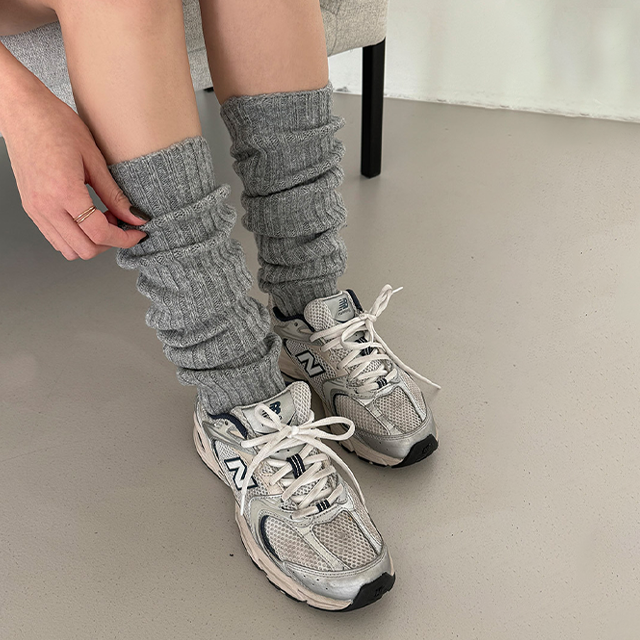 MARNI❣️アームウォーマー ダークグレー リブニット Chico（チコ）の「【2022AW】リブアームウォーマーハイネック
