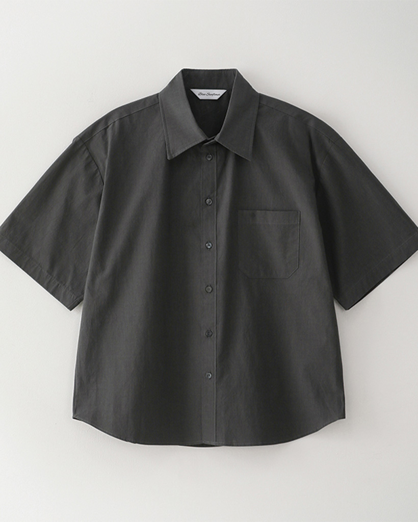 Bluesf formal short sleeve shirt [Charcoal]