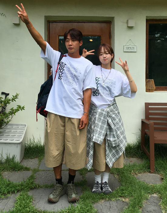 (UNISEX)オーバーサイズ半袖Tシャツ