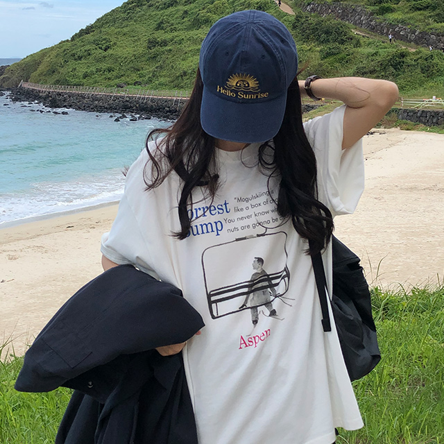 2color]プリントルーズフィット半袖Tシャツ | ファッション通販サイト NUGU