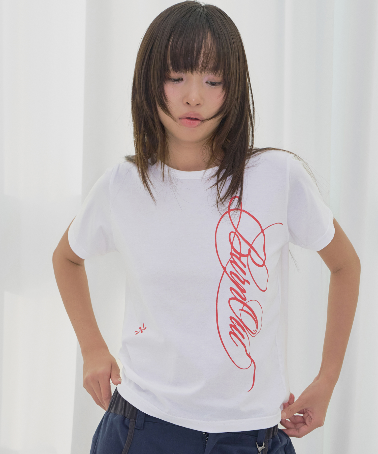 リーフ半袖Tシャツ(ホワイト)
