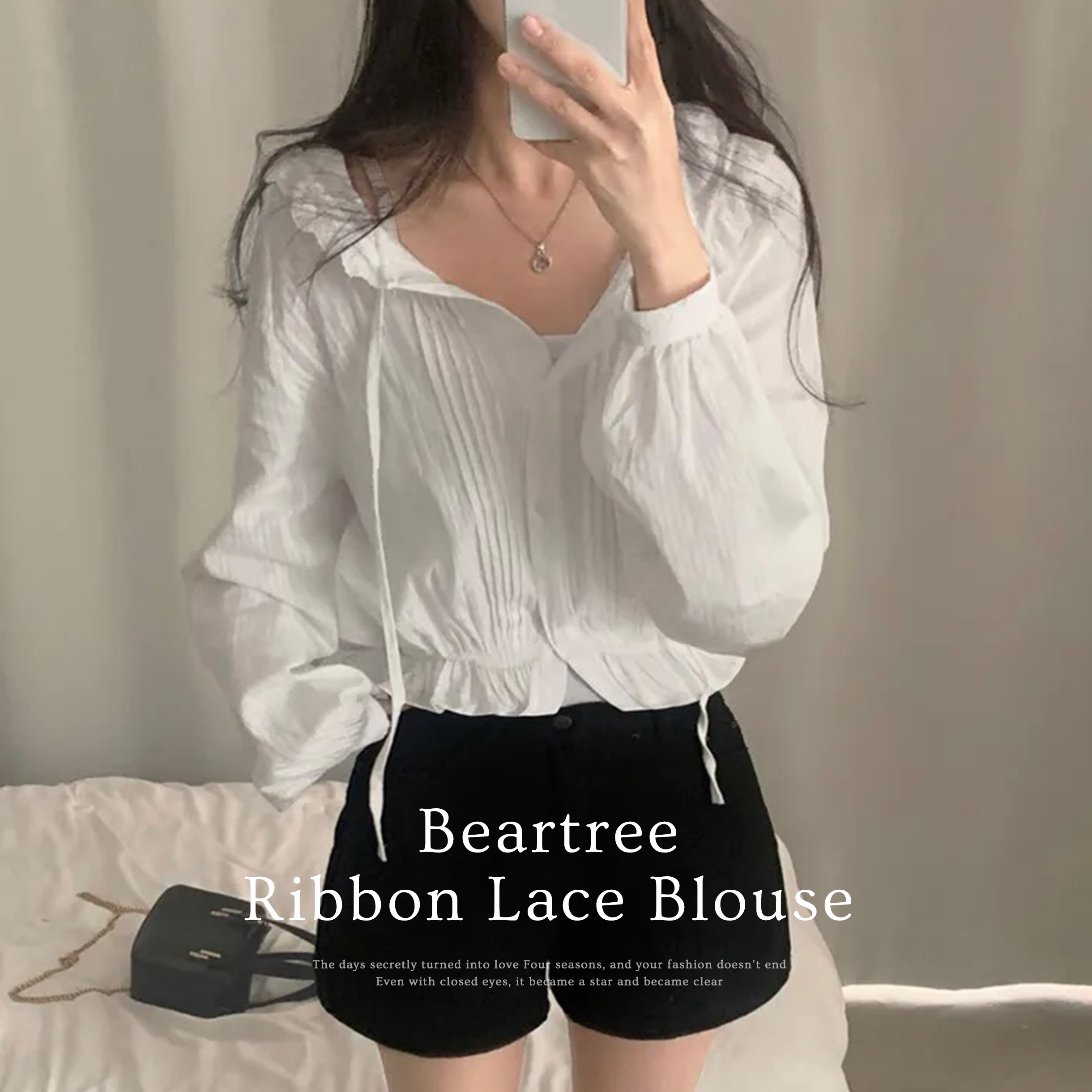 完売品！】GO TO HOLLYWOOD ピンタックレースフリルブラウス 01 完売品