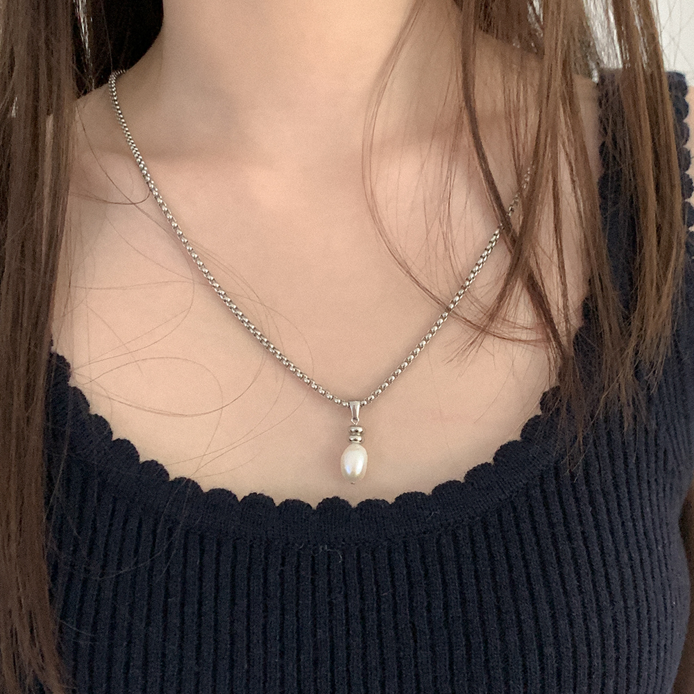 シルバーミニハートペンダントネックレス | ファッション通販