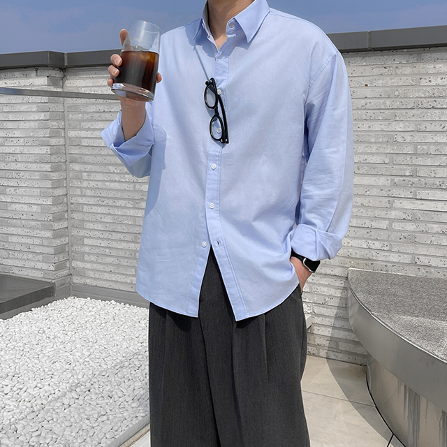 [original]コットン無地シャツ(7color)