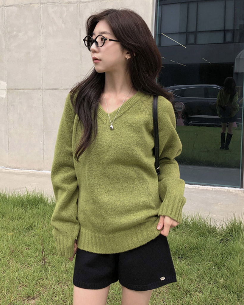 ニットショートパンツ