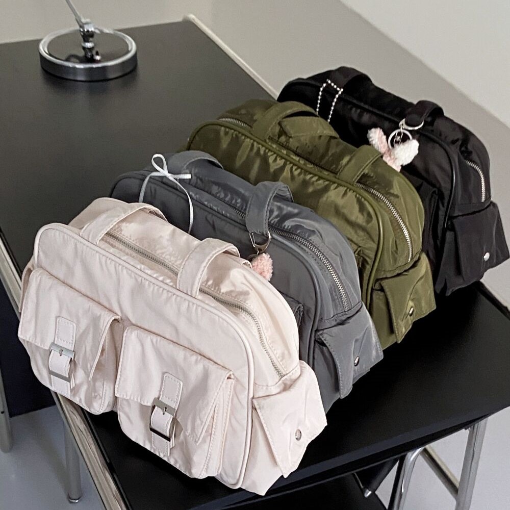 ナイロンポケットトートバッグ4color