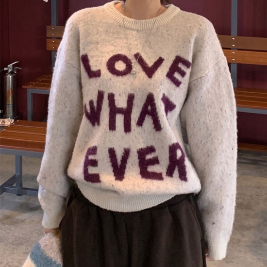 UNISEX]ジャガードラウンドニット | ファッション通販サイト NUGU