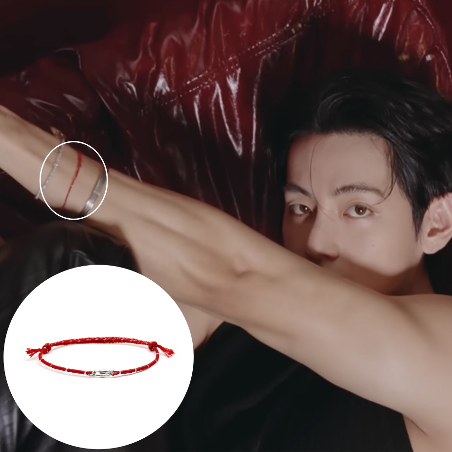 [BTS V] Always Silver Dragon Bracelet
