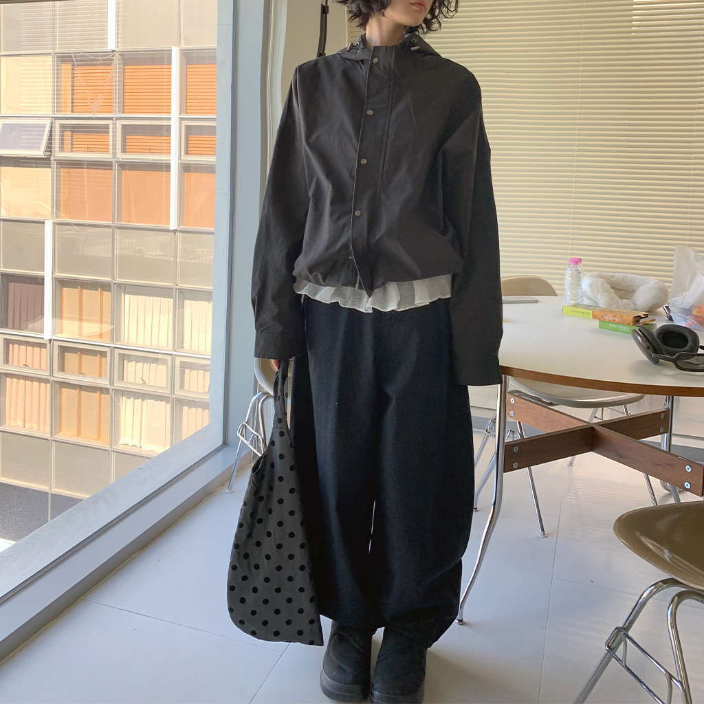 オーバーサイズビッグオフショルニット-2color | ファッション