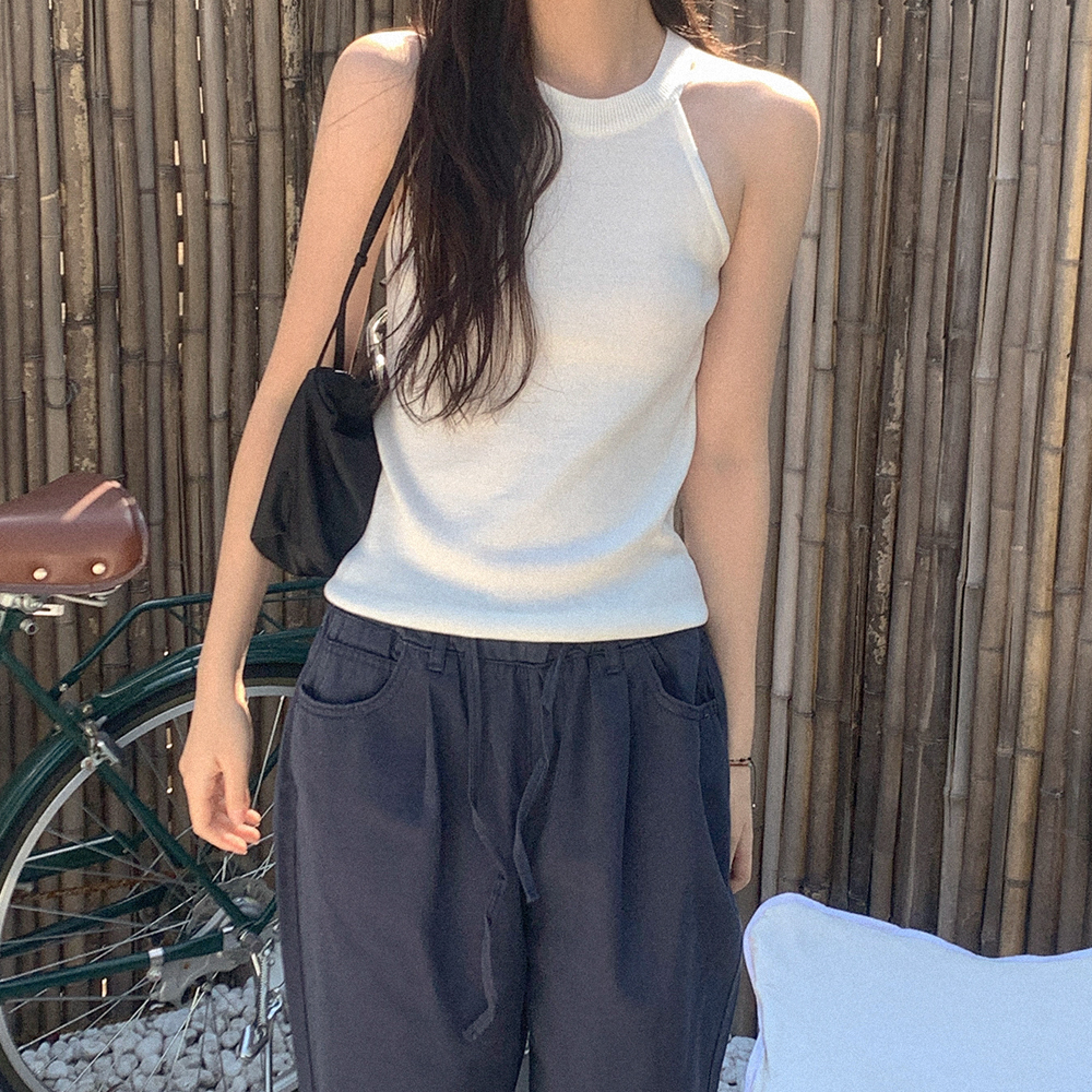 ホルターネックキャミソール ホルターネックニットキャミソール | ファッション通販サイト NUGU