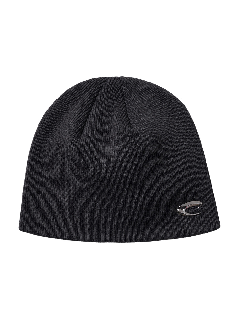 Logo Basic Knit Beanie - Charcoal