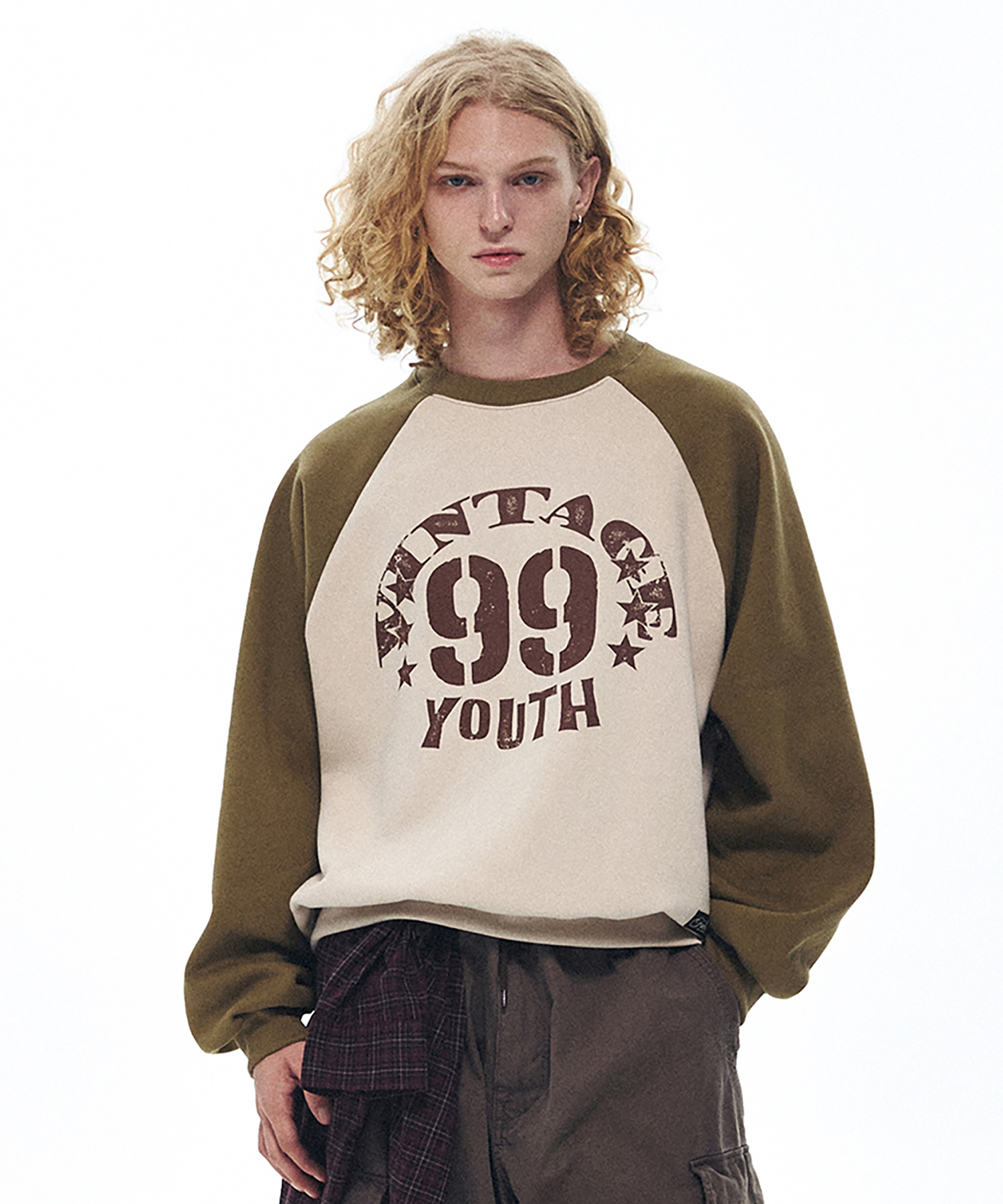 ヴィンテージユースレグランスウェットシャツ[アイボリー]