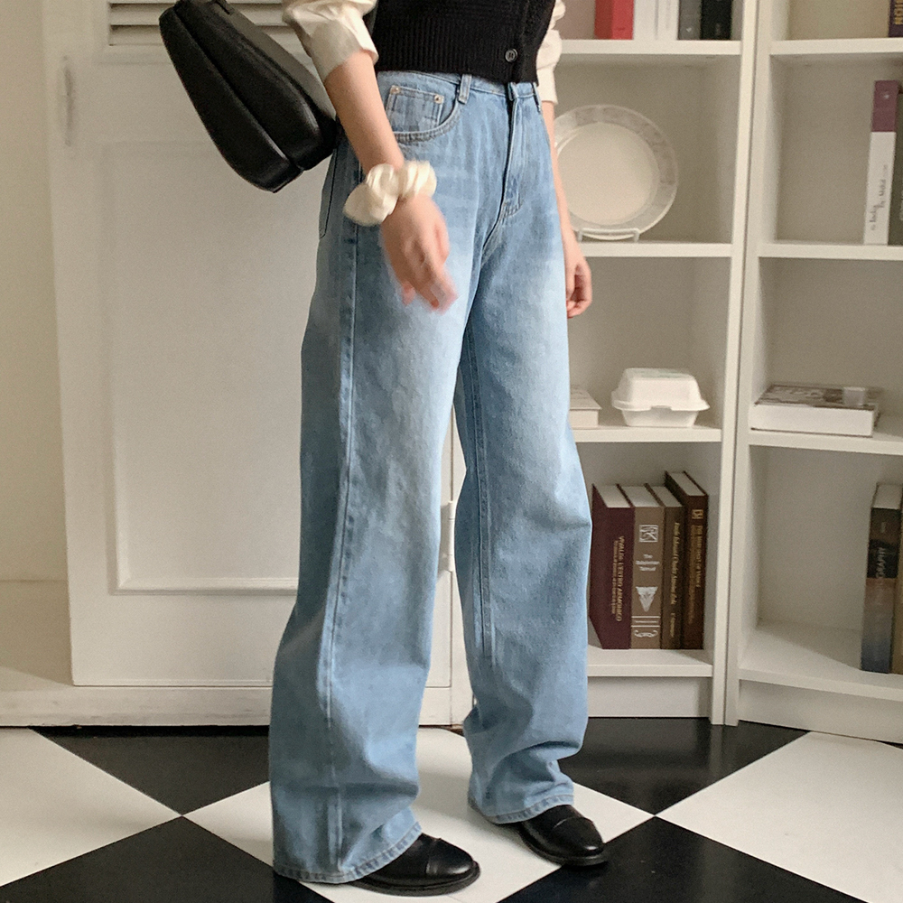 ダメージストレートデニムパンツ | ファッション通販サイト NUGU