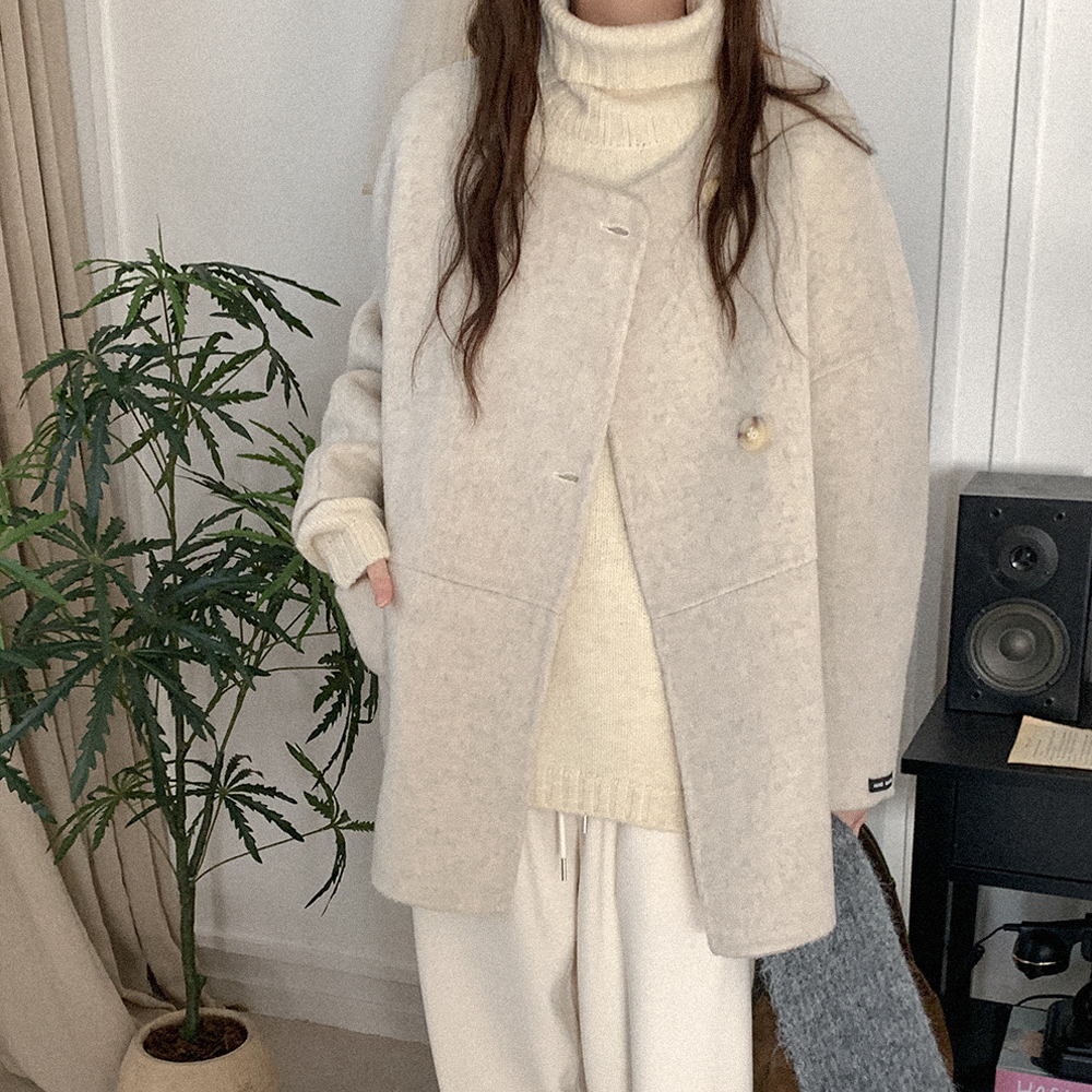 ウールハンドメイドハーフコート | ファッション通販サイト NUGU